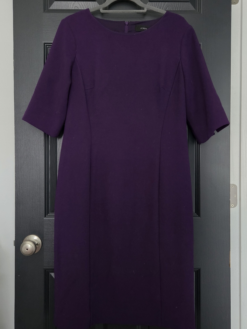 J. Crew Purple Midi Sheath Dress